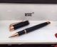 New Mont Blanc Black Precious Rose Gold Clip Rollerball Pen AAA Copy (2)_th.jpg